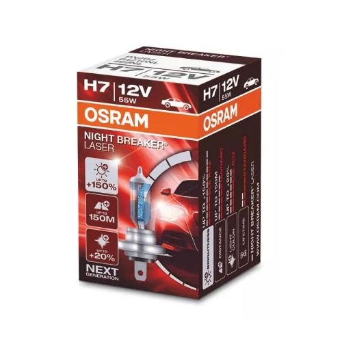 Лампочка OSRAM 12V H7 NL  55 W PX26d 64210 + 150%