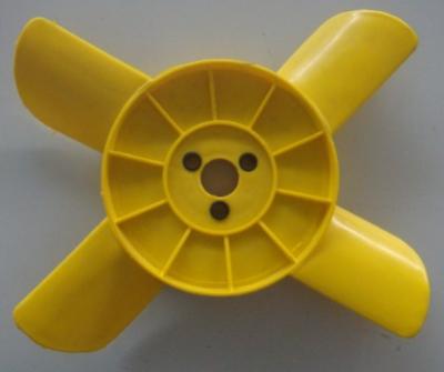 Крыльчатка радиатора 2101 4-лопасти (желтая)