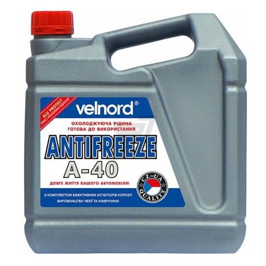 Антифриз VELVANA A40 -36°C синий 4,9 кг