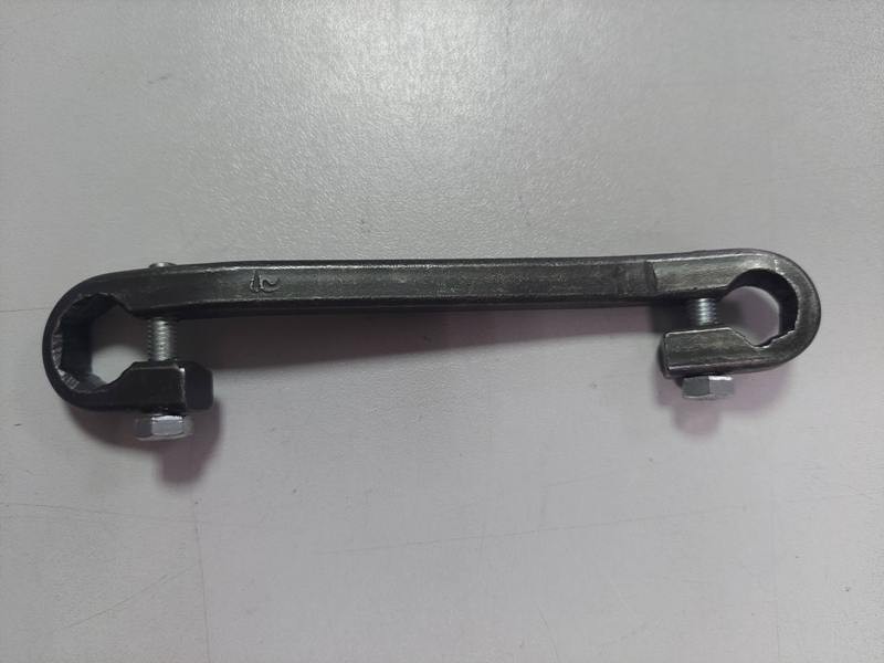 Ключ для прокачування гальм 10 х 12 мм із затискачем (дешевий)