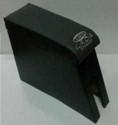Консоль (подлокотник) ВАЗ 2101-06 мягкий с вышивкой (черный)