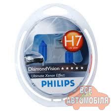 Лампочка Philips 12V (к-т) 2 х H7 DV 60/55 W P43 12972 DV S2 5000K