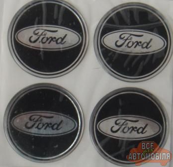 Наклейка на колпаки (силикон) "Ford"