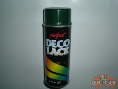 Фарба DECO LACK RAL6005 темно-зелена в аерозолі 400мл.