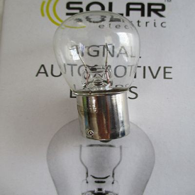 Лампочка 12V P21W Solar-1251 (одноконтактна) жовта BA15s / LP-25154
