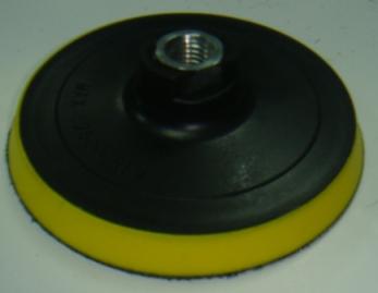 Платформа для шлифовальных и полировальных кругов мягкая с липучкой d-125мм. (желтая)