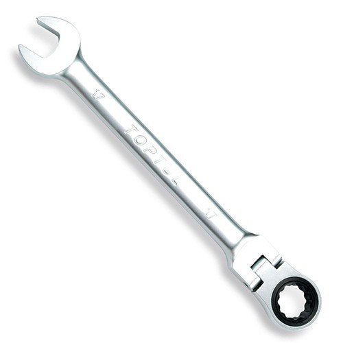 Ключ комбінований 12 мм TOPTUL з трещіткою та шарніром