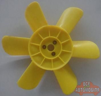 Крыльчатка радиатора 2121 (6 лопастей) (желтая)