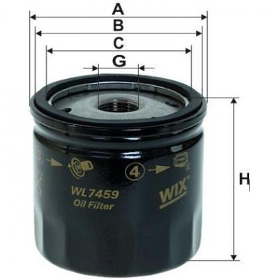 Фильтр WIX WL 7459     629/1         аналог OC 1051
