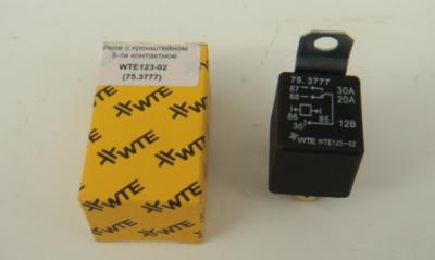 Реле стартера 2108 WTE 5-конт. 30А с кроншт. (WTE 123-02)