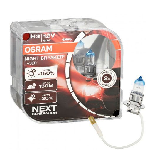 Лампочка OSRAM 12V (комплект 1 х 2) 2H3 NL duodisplay 64151NL +150%