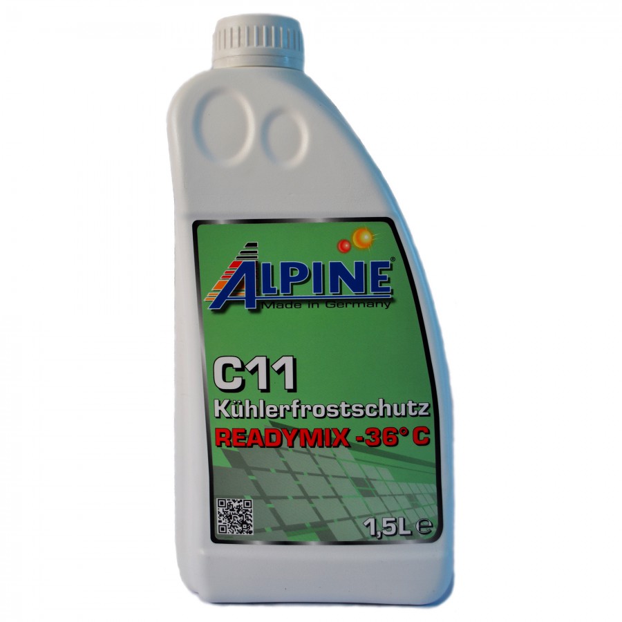 Антифриз ALPINE -36 C11 1,5л зелёный