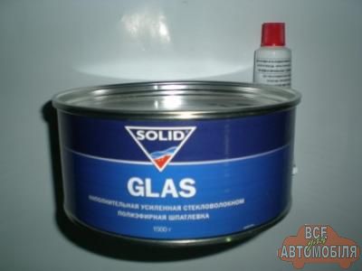 Шпатлiвка SOLID Glas із скловолокном 1,0 кг.