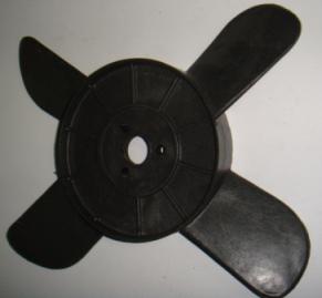 Крыльчатка радиатора 2101 4-лопасти (черная)