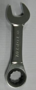 Ключ комбінований 19 мм TOPTUL з трещіткою вкорочений РОЗПРОДАЖ