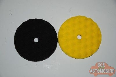 Круг полірувальний 25 х 180 мм рифлений середньої твердості (жовтий) на липучку APP