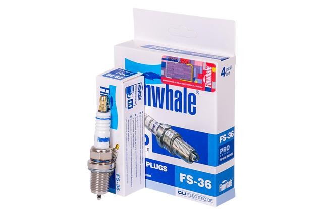 Свічка FINWHALE  FS36 (Lanos 1.6, Aveo 16V) (коробка)