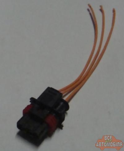 Фішка з проводами 2111 (дат. фаз газороз.на мод запал.Славута)(3 контакти) SQ-730