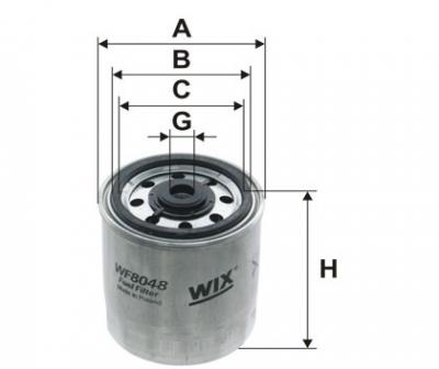 Фильтр WIX WF 8048     841          аналог KС 63/1 D