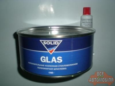 Шпатлiвка SOLID Glas із скловолокном 1,7кг.