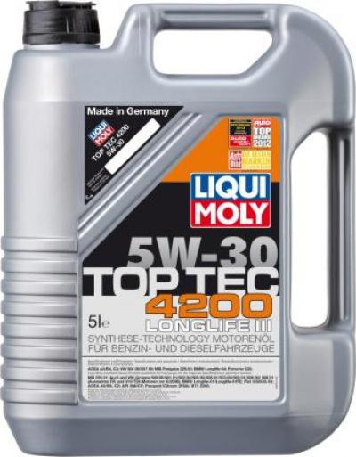 Олива моторна LIQUI MOLY TOP TEC 4200 5W-30 5 л (507 допуск) 7661